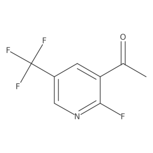 1-[2-Fluoro-5-(trifluoromethyl)pyridin-3-YL]ethanone Structure