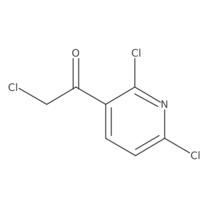 2-Chloro-1-(2,6-dichloropyridin-3-yl)ethan-1-one Structure