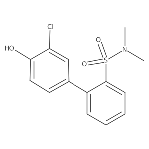 2-Chloro-4-(2-N,N-dimethylsulfamoylphenyl)phenol结构式