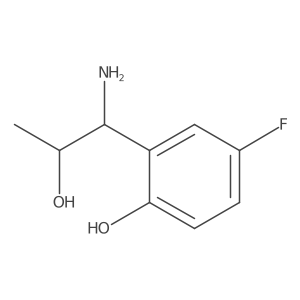 2-[(1R,2S)-1-amino-2-hydroxypropyl]-4-fluorophenol结构式