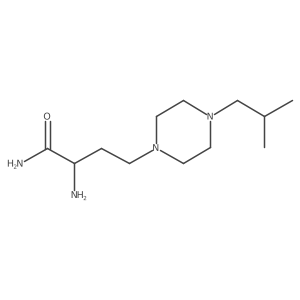 2-Amino-4-(4-isobutylpiperazin-1-yl)butanamide结构式