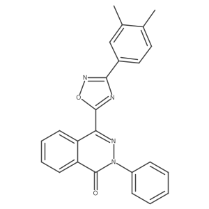 4-[3-(3,4-dimethylphenyl)-1,2,4-oxadiazol-5-yl]-2-phenylphthalazin-1(2H)-one结构式