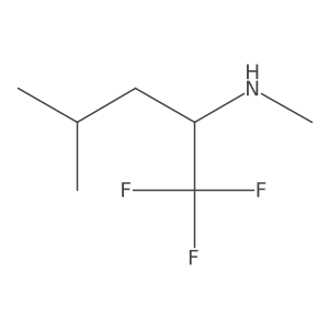 1,1,1-trifluoro-N,4-dimethylpentan-2-amine Structure