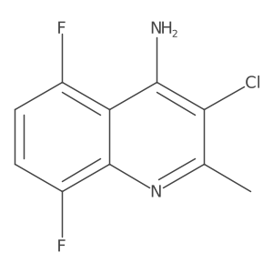 4-Amino-3-chloro-5,8-difluoro-2-methylquinoline结构式