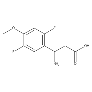 (3R)-3-Amino-3-(2,5-difluoro-4-methoxyphenyl)propanoic acid Structure