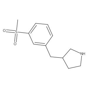 3-[(3-Methanesulfonylphenyl)methyl]pyrrolidine结构式