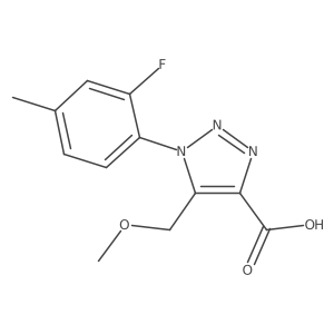 1-(2-fluoro-4-methylphenyl)-5-(methoxymethyl)-1H-1,2,3-triazole-4-carboxylic acid结构式