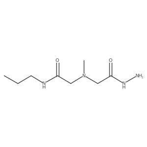 Glycine, N-methyl-N-[2-oxo-2-(propylamino)ethyl]-, hydrazide结构式