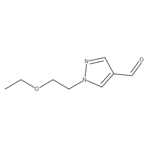 1-(2-ethoxyethyl)-1H-pyrazole-4-carbaldehyde Structure