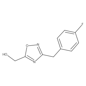 {3-[(4-Fluorophenyl)methyl]-1,2,4-oxadiazol-5-yl}methanol结构式