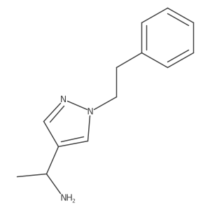 1-[1-(2-phenylethyl)-1H-pyrazol-4-yl]ethan-1-amine Structure