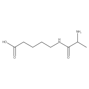 5-(2-Aminopropanamido)pentanoic acid结构式