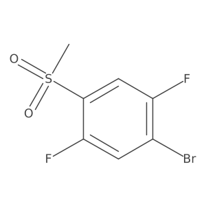 1-Bromo-2,5-difluoro-4-(methylsulfonyl)benzene Structure