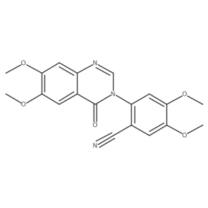 3-(2-Cyano-4,5-dimethoxyphenyl)-6,7-dimethoxy-4(3H)-quinazolinone结构式