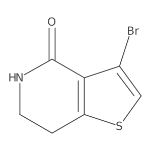 3-Bromo-6,7-dihydrothieno[3,2-C]pyridin-4(5H)-one Structure
