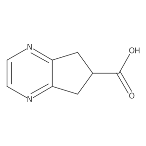 5H,6H,7H-cyclopenta[b]pyrazine-6-carboxylic acid结构式