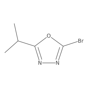 2-Bromo-5-(propan-2-yl)-1,3,4-oxadiazole Structure