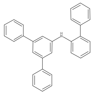 N-[1,1'-biphenyl]-2-yl[1,1':3',1''-terphenyl]-5'-amine Structure