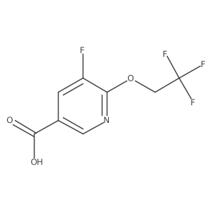 5-Fluoro-6-(2,2,2-trifluoroethoxy)nicotinic acid Structure