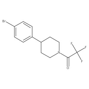 1-(4-(4-Bromophenyl)piperidin-1-yl)-2,2,2-trifluoroethanone结构式