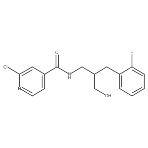2-chloro-N-{2-[(2-fluorophenyl)methyl]-3-hydroxypropyl}pyridine-4-carboxamide Structure