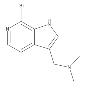 1H-Pyrrolo[2,3-c]pyridine-3-methanamine, 7-bromo-N,N-dimethyl- Structure