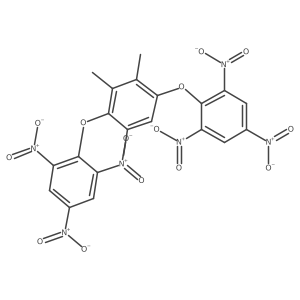 1,3,4-Trimethyl-2,5-bis(2,4,6-trinitrophenoxy)benzene Structure