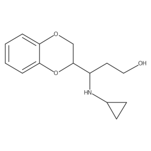 3-(Cyclopropylamino)-3-(2,3-dihydrobenzo[b][1,4]dioxin-2-yl)propan-1-ol Structure