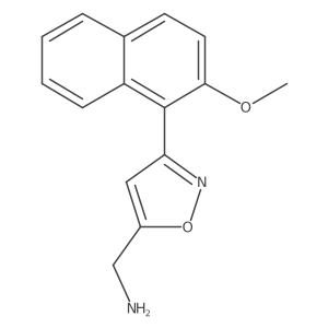 (3-(2-Methoxynaphthalen-1-yl)isoxazol-5-yl)methanamine Structure