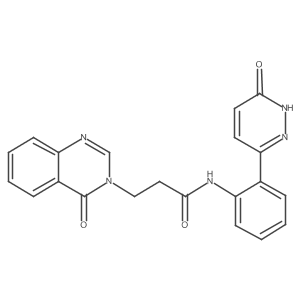N-(2-(6-oxo-1,6-dihydropyridazin-3-yl)phenyl)-3-(4-oxoquinazolin-3(4H)-yl)propanamide Structure