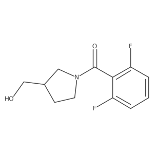 [1-(2,6-Difluorobenzoyl)pyrrolidin-3-yl]methanol结构式