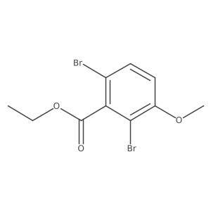 Ethyl 2,6-dibromo-3-methoxybenzoate结构式