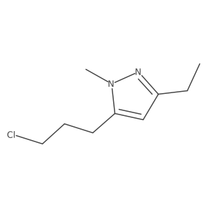 5-(3-Chloropropyl)-3-ethyl-1-methyl-1h-pyrazole Structure