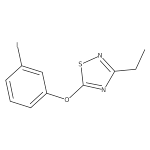3-Ethyl-5-(3-iodophenoxy)-1,2,4-thiadiazole Structure