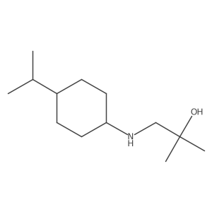 2-Methyl-1-{[4-(propan-2-yl)cyclohexyl]amino}propan-2-ol结构式