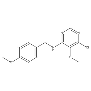 6-Chloro-5-methoxy-N-[(4-methoxyphenyl)methyl]-4-pyrimidinamine Structure