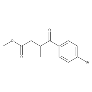 Methyl 4-(4-bromophenyl)-3-methyl-4-oxobutanoate结构式