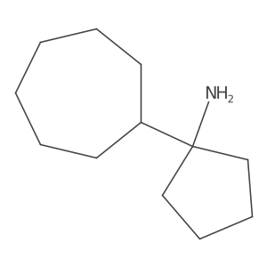 1-Cycloheptylcyclopentan-1-amine结构式