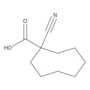 1-Cyanocyclooctane-1-carboxylic acid Structure