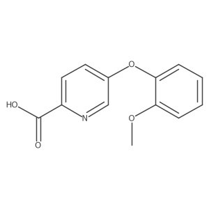 5-(2-Methoxyphenoxy)pyridine-2-carboxylic acid结构式