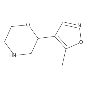 2-(5-Methyl-1,2-oxazol-4-yl)morpholine结构式