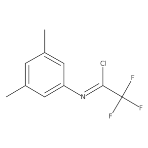 N-(3,5-Dimethylphenyl)-2,2,2-trifluoroacetimidoyl chloride结构式