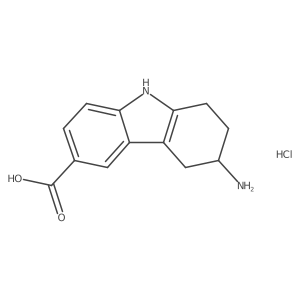 3-amino-2,3,4,9-tetrahydro-1H-carbazole-6-carboxylic acid hydrochloride结构式