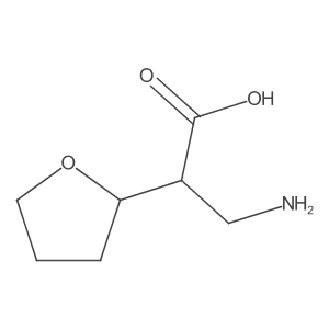 3-Amino-2-(oxolan-2-yl)propanoic acid Structure