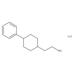 [2-(4-Phenyl-1-piperidinyl)ethyl]amine hydrate Structure