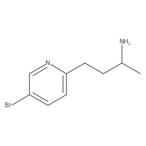 4-(5-Bromopyridin-2-yl)butan-2-amine Structure