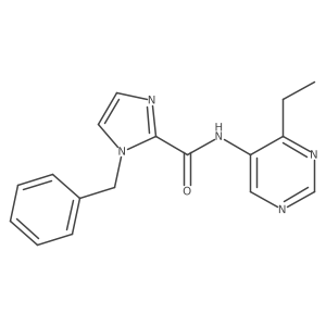 1H-Imidazole-2-carboxamide, N-(4-ethyl-5-pyrimidinyl)-1-(phenylmethyl)-结构式