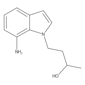 4-(7-amino-1H-indol-1-yl)butan-2-ol结构式