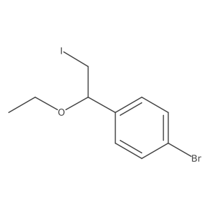 1-Bromo-4-(1-ethoxy-2-iodoethyl)benzene Structure