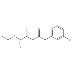 Ethyl 5-(3-bromophenyl)-2,4-dioxopentanoate Structure